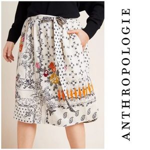 Anthropologie Vineet Bahl embroidered skirt